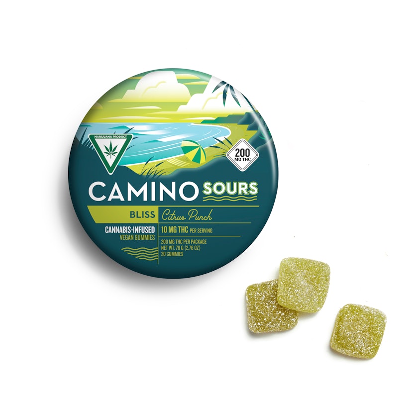 Camino Sours 'Bliss' Citrus Punch Gummies [20pk] (200mg THC)