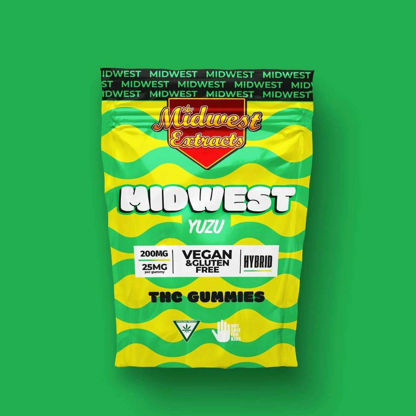 Midwest Extracts | Gummies - 200mg - Yuzu (Hybrid)