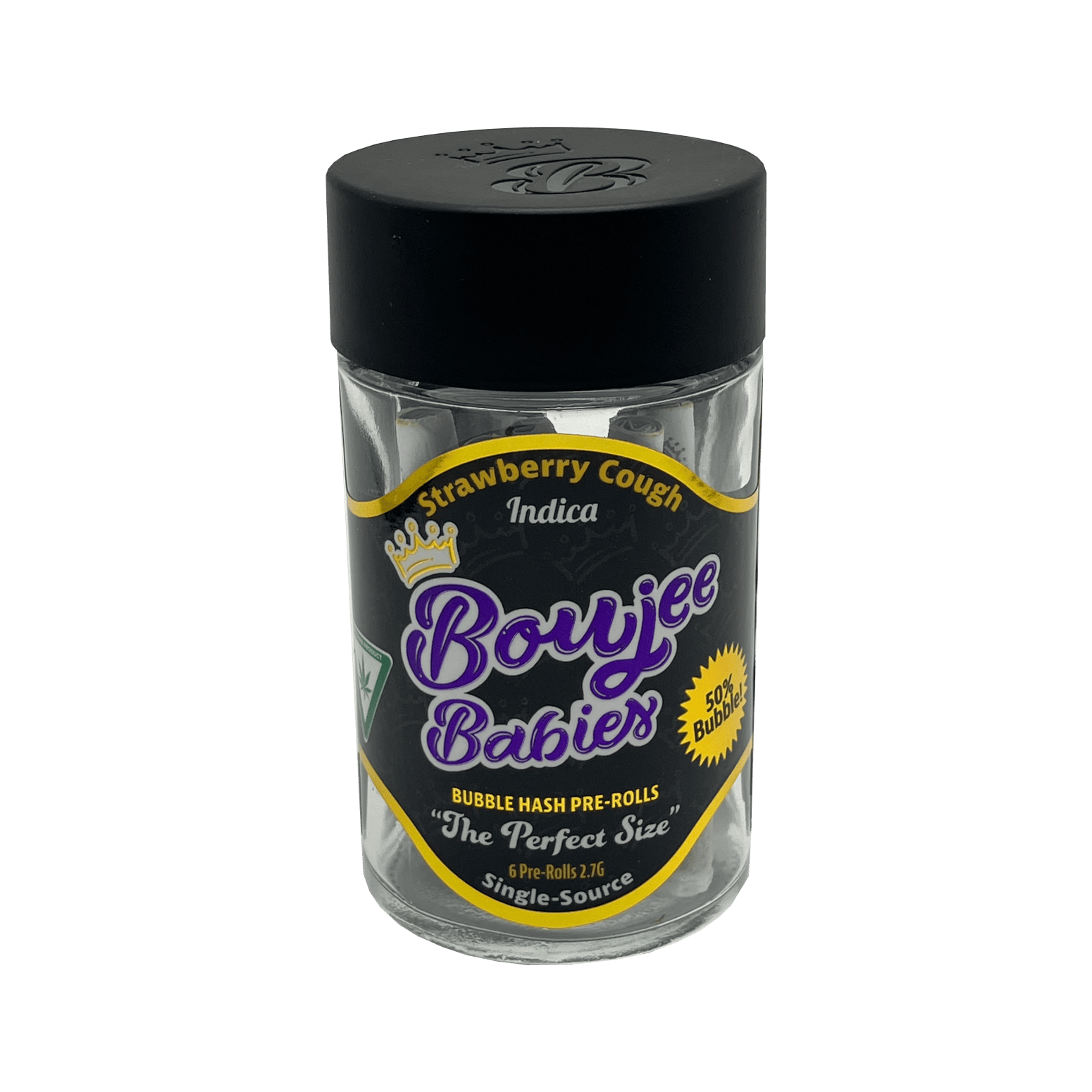 Boujee Babies | Bubble Hash Infused Pre-Roll 6-Pack - 2.7g - Strawberry Cough