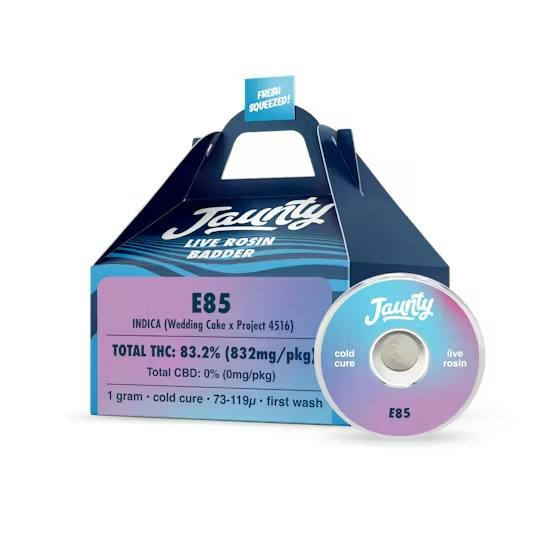 Jaunty E85 1g Cold Cure Live Rosin Badder