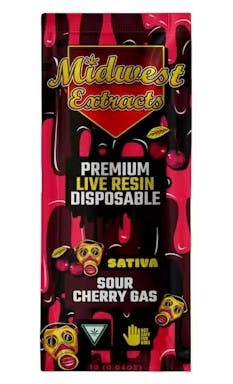 MIDWEST EXTRACTS | SOUR CHERRY GAS | LIVE RESIN DISPOSABLE HYBRID