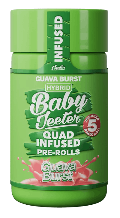 BABY JEETER QUAD | GUAVA BURST | INFUSED PRE-ROLLS | 5 x 0.5G HYBRID