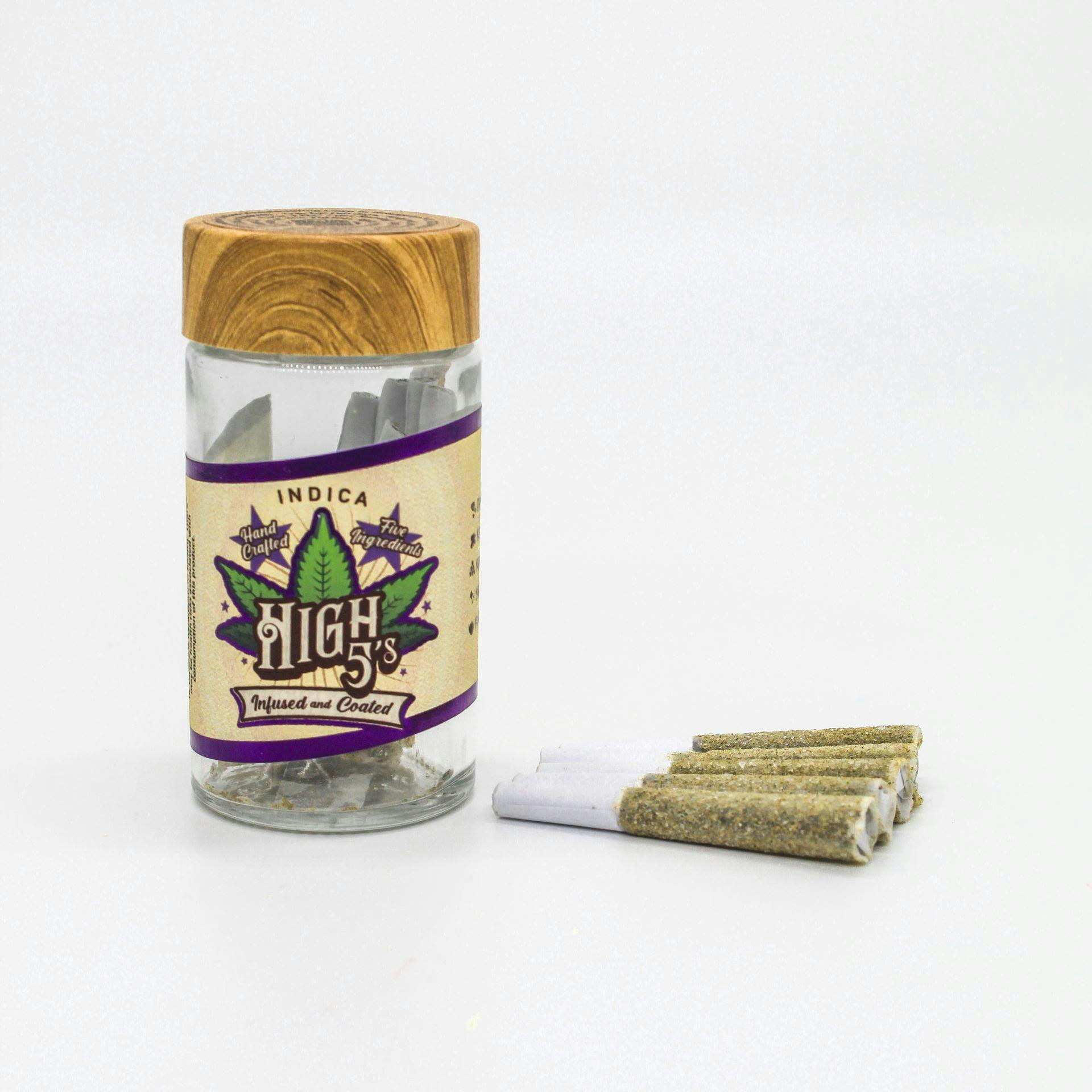 High 5's Blueberry Ice Pop x Blackberry OG x White Truffle | 4g | 5pk Infused Pre-Rolls