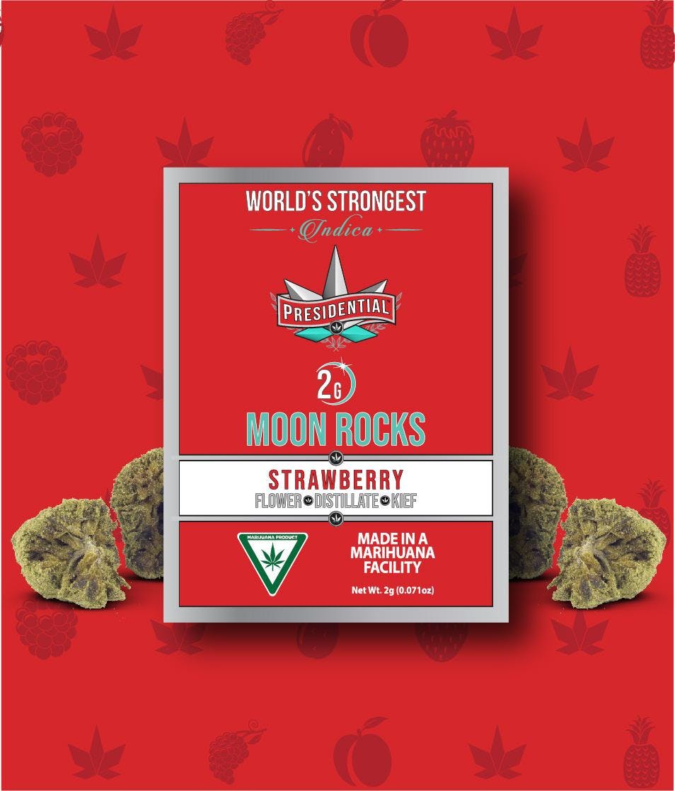 Presidential | Strawberry | 1.5G Moonrock Infused Blunt