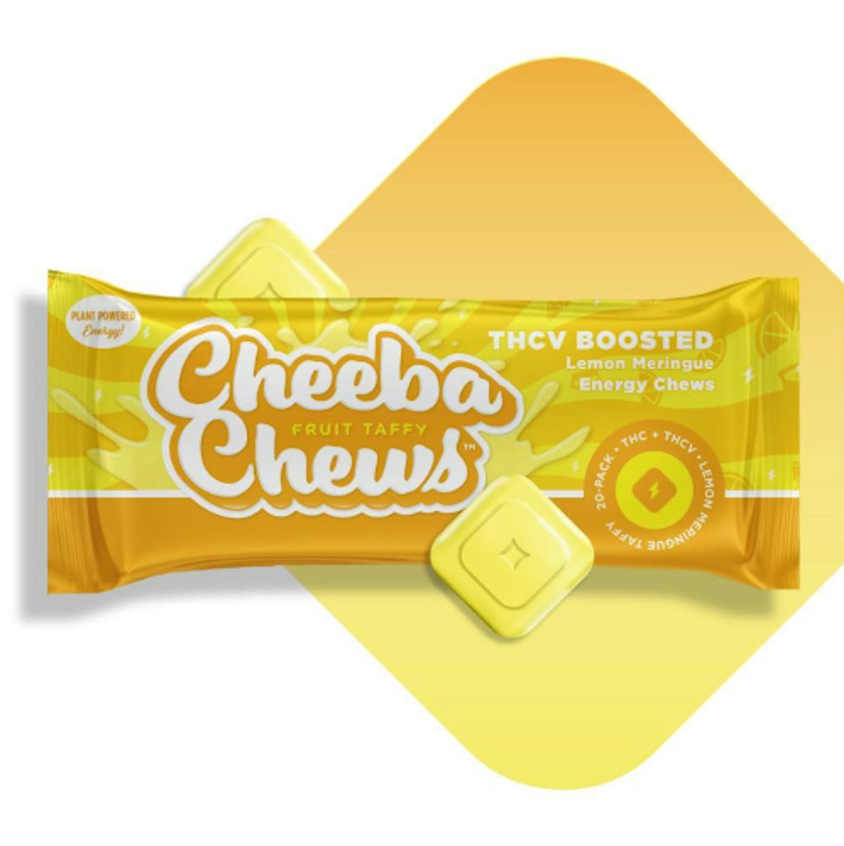 Photo of Cheeba Chews Lemon Meringue THCV Boosted Taffy 100mg 20pk