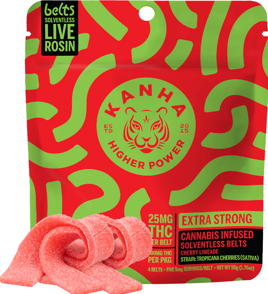 Gummies | Cherry Limeade Live Rosin Belts | OrganiCann
