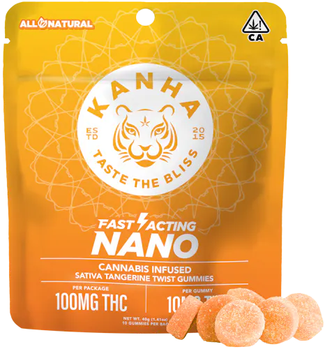 Tangerine Twist Nano Gummies 10-pack-active