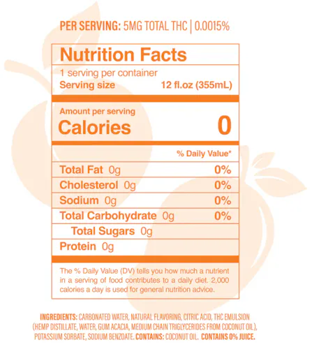 Hi5 Peach Mango Seltzer 12oz ~5mg 4pk (~20mg)-1