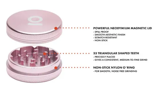 Mini 2-Piece Grinder 50mm |  Rose Gold-1