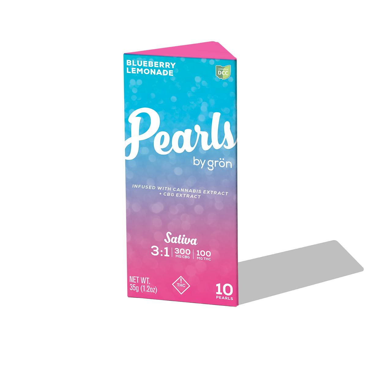 Photo of Blueberry Lemonade Pearls 3:1 CBG 100mg (S) |10pk