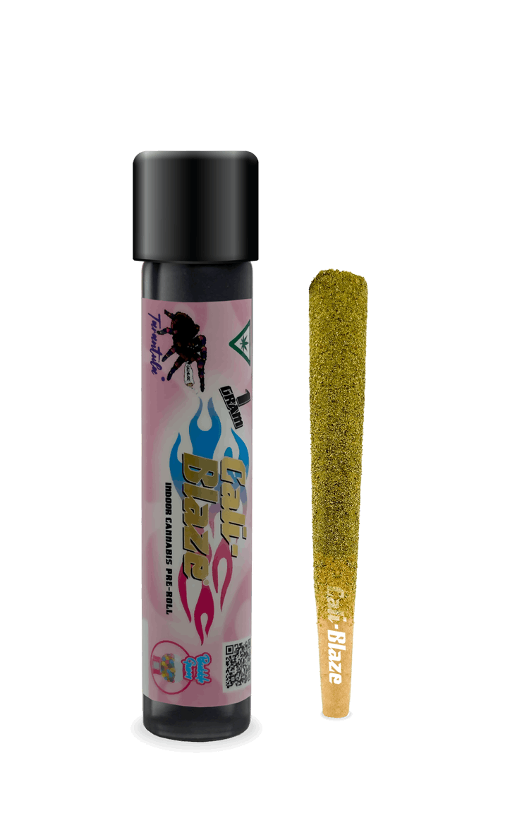 Product: *Cali-Blaze Tarantula | Bubble Gum | Kief Coated & Liquid Diamond Infused Preroll - /3pk