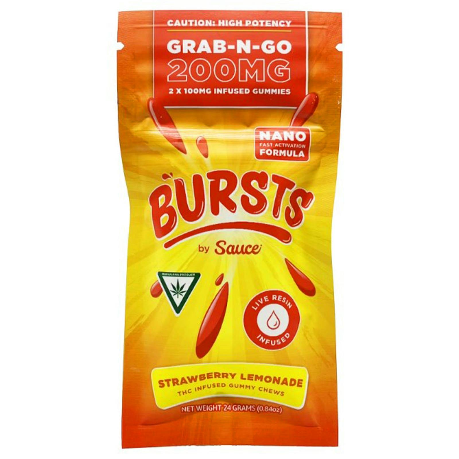 Sauce - 200mg Live Resin Gummies - Strawberry Lemonade