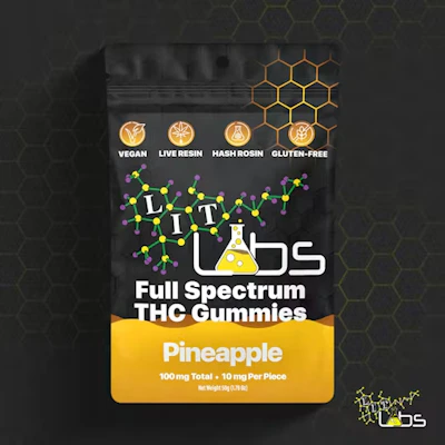 Lit Labs - 100mg Gummies - Pineapple