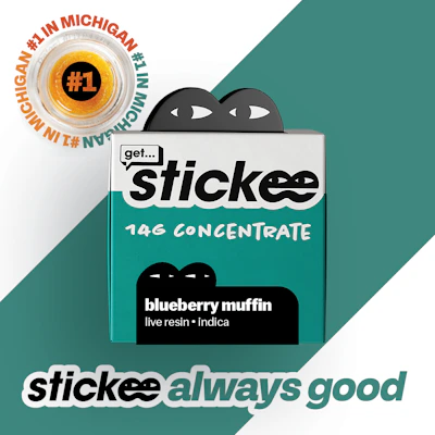 STICKEE | Blueberry Muffin | 14G | Live Resin Concentrate - CONCENTRATES by Stickee at King of Budz