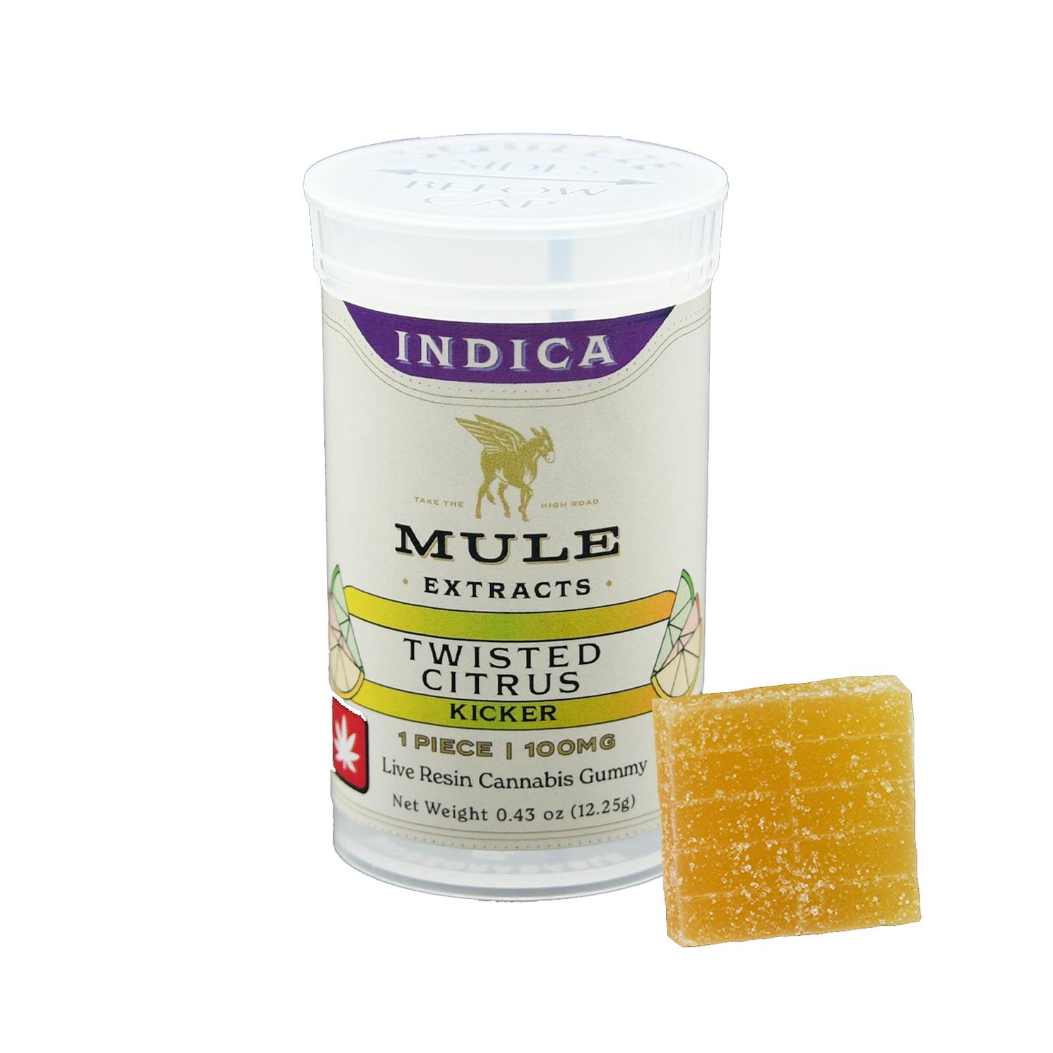 Photo of Mule 100mg Full Spectrum TWISTED CITRUS Indica Kicker