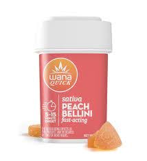 Wana Quick Peach Bellini Soft Lozenges 10pk