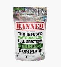 Banned - 200mg Nerdless Gummies - Watermelon