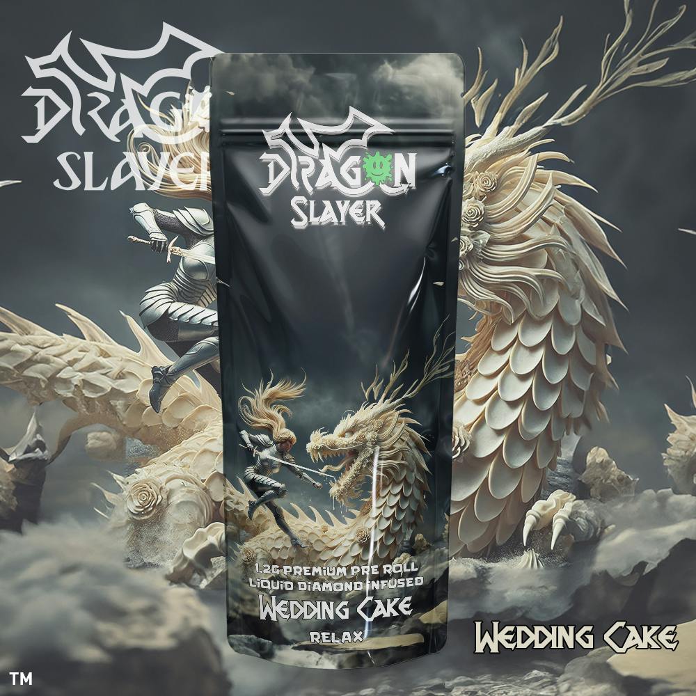 Dragon Slayer - Liquid Diamond Pre-roll 1.2g - Wedding Cake