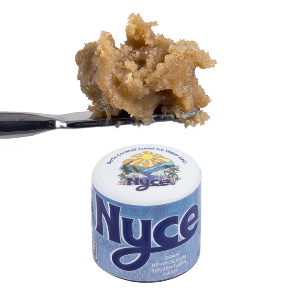NYCE | Cured Ice Water Hash | Garlic Cocktail