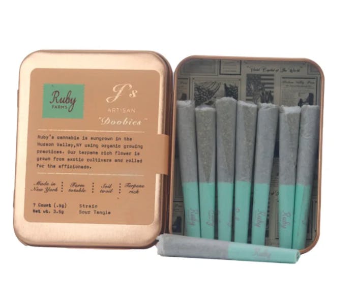 Ruby Farms | Ruby Doobies 7ct Sour Tangie | Sativa | 3.5g