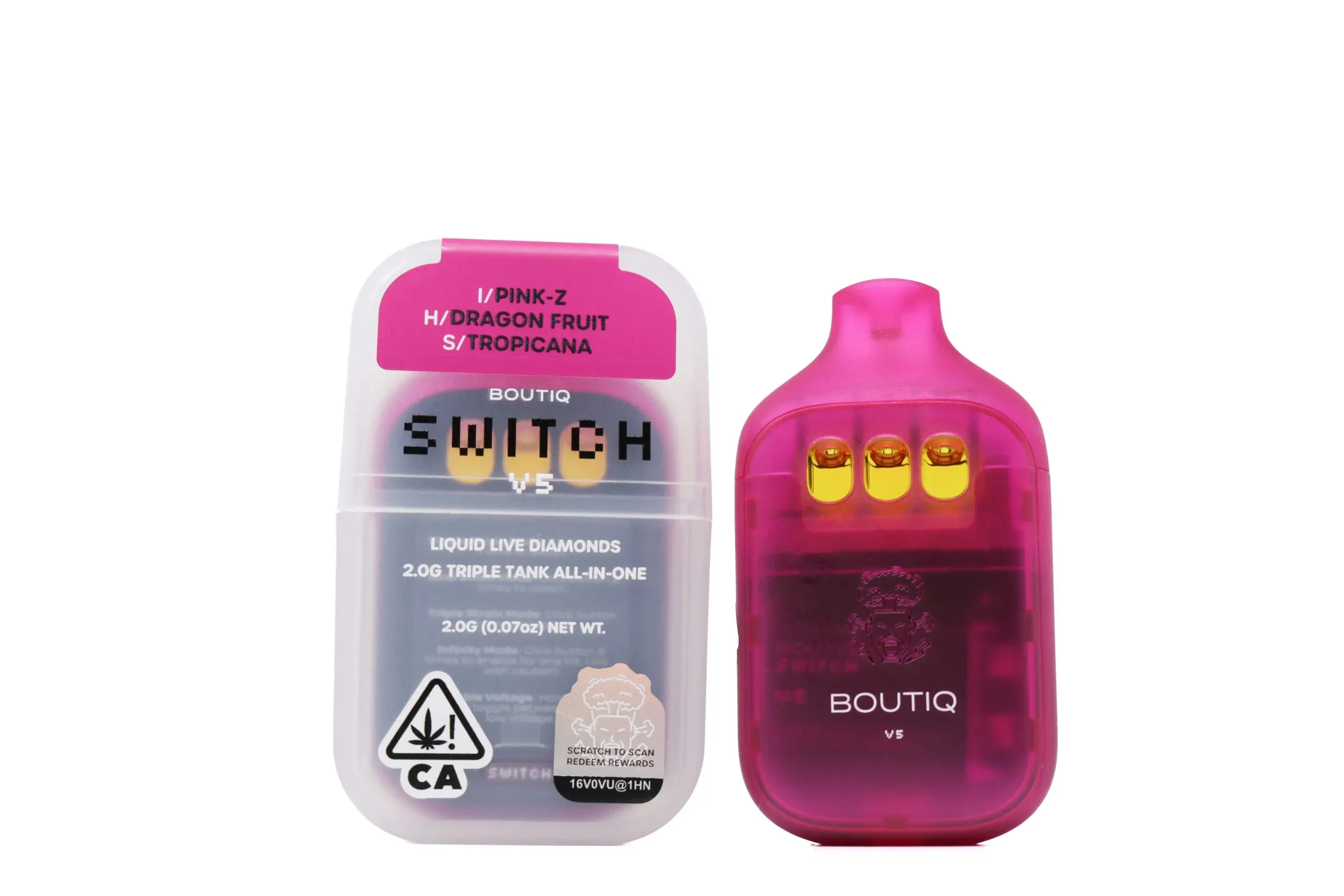 Boutiq Switch Glow | Vape | 3-in-1 | Indica x Hybrid x Sativa