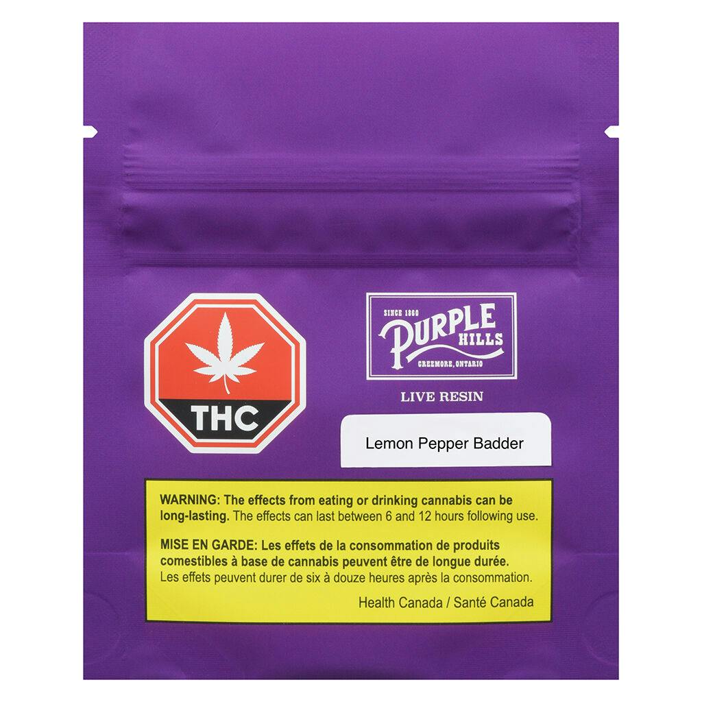 Lemon pepper live resin badder