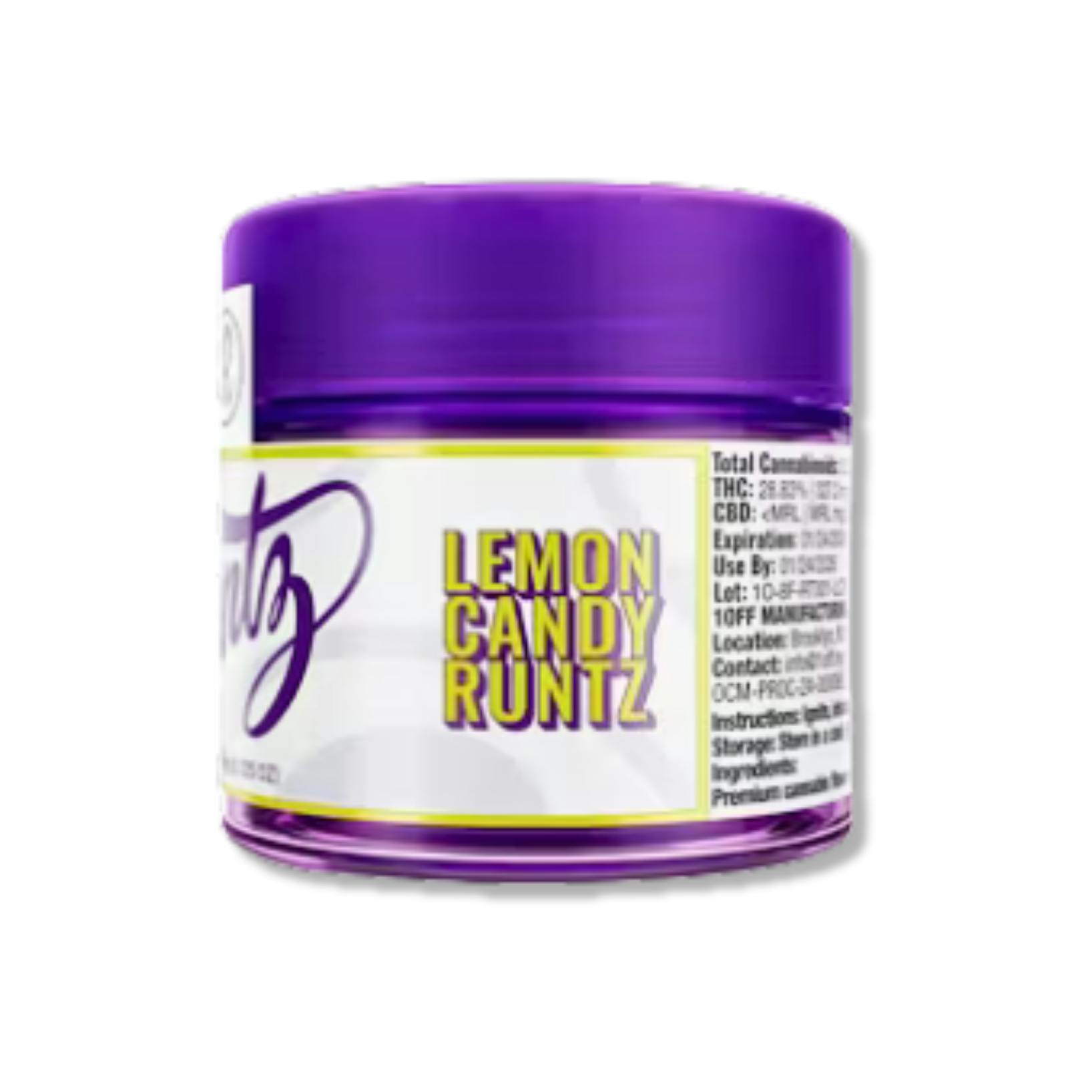 Runtz - Lemon Candy Runtz - 3.5gRuntzSativa-HybridTHC: 31.15%TERPS: 1.64%Kaya Bliss Summer Special! Spend $250 get $30 Off!+2