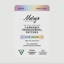Mary's Medicinals MARY'S MEDICINALS | POWER - LOTUS COOKIES LIVE ROSIN TRANSDERMAL PATCH | 50MG | 2PK — TOPICALS