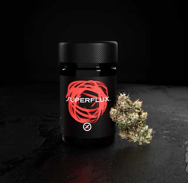 Superflux Live Resin Infused Ground Flower Grapple Pie 3.5g (hybrid, infused shake)