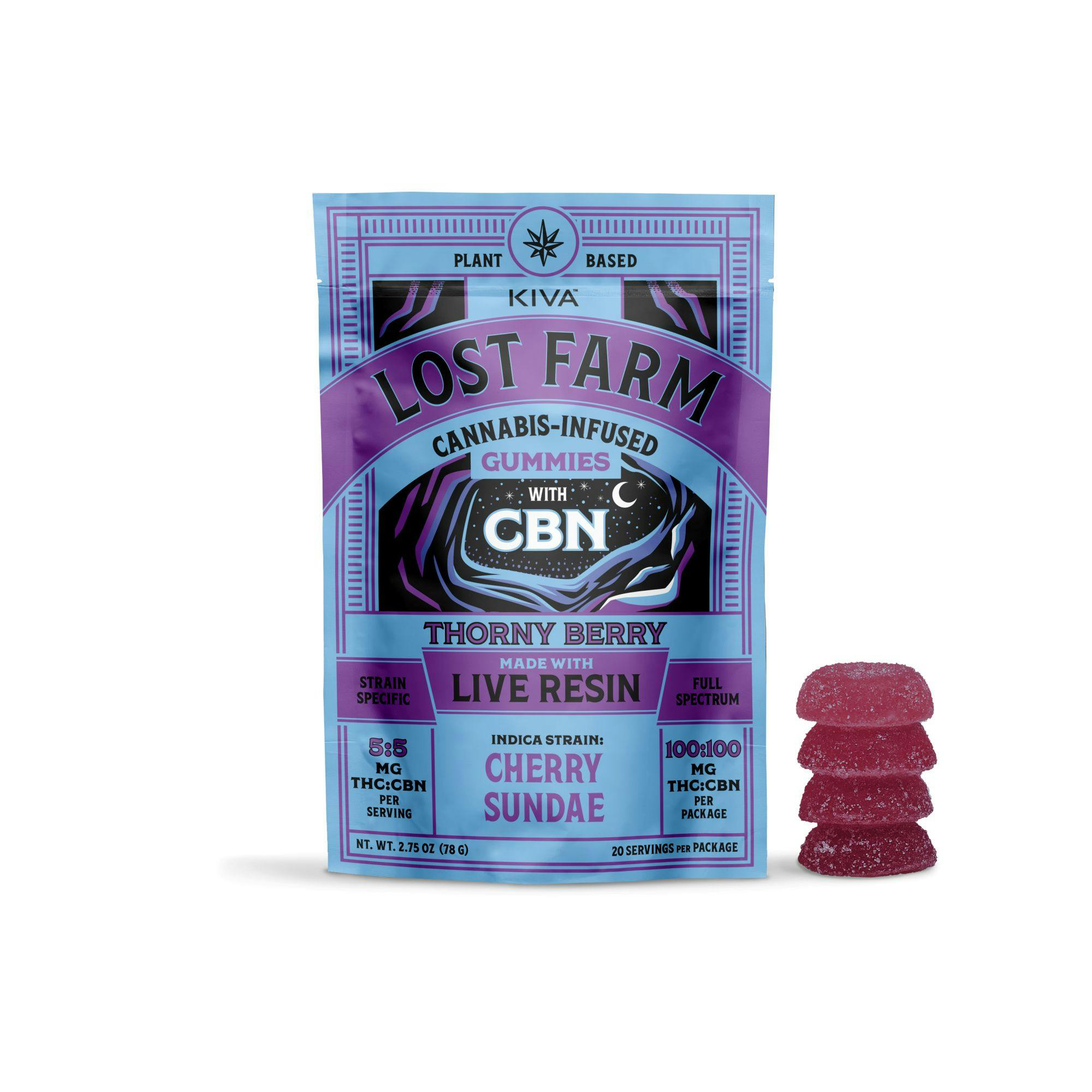 Thorny Berry CBN | Live Resin Gummies | 20pk | 100mg – Kosa