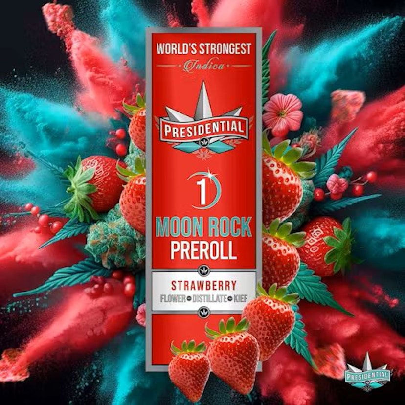 Presidential 1g Moonrock Preroll Strawberry