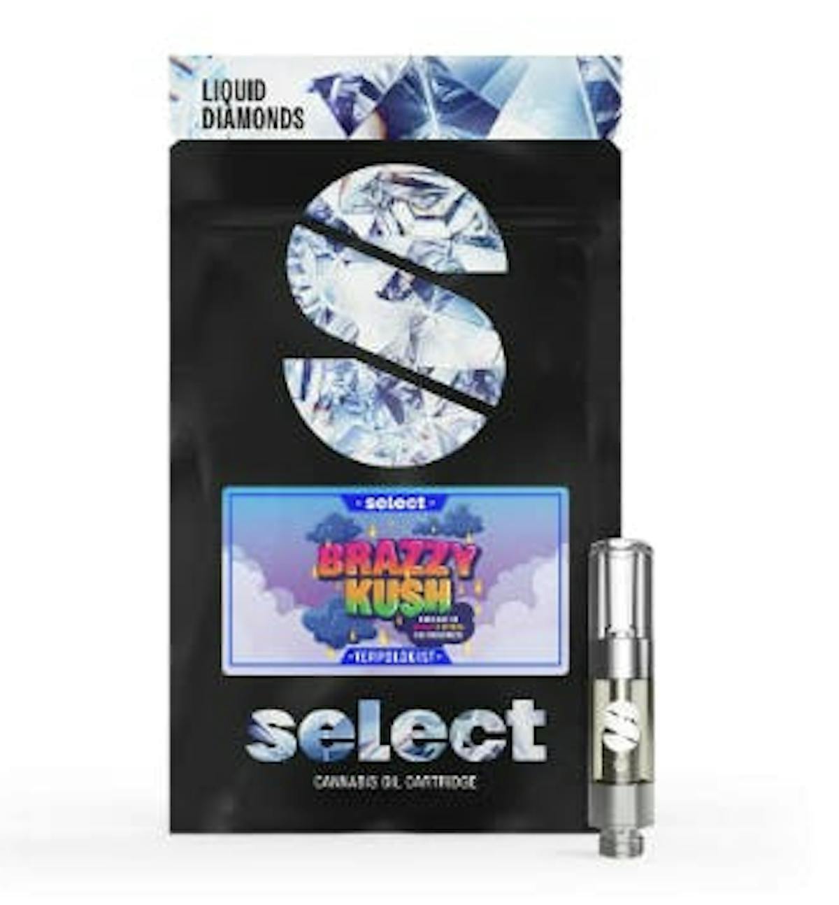 Photo of Select Liquid Diamonds Brazzy Kush 0.5g Cartridge