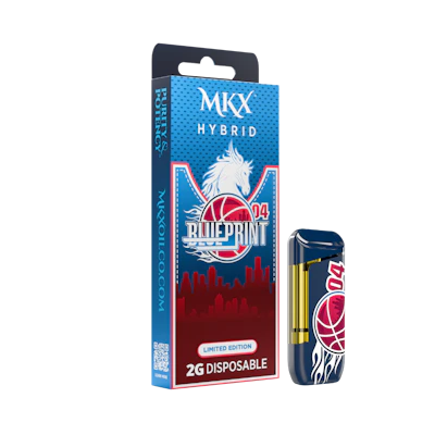 2g MKX Disposable *LIMITED EDITION* Detroit Sports - Blueprint 04 - Hybrid - DISPOSABLES by MKX Oil Co. at King of Budz