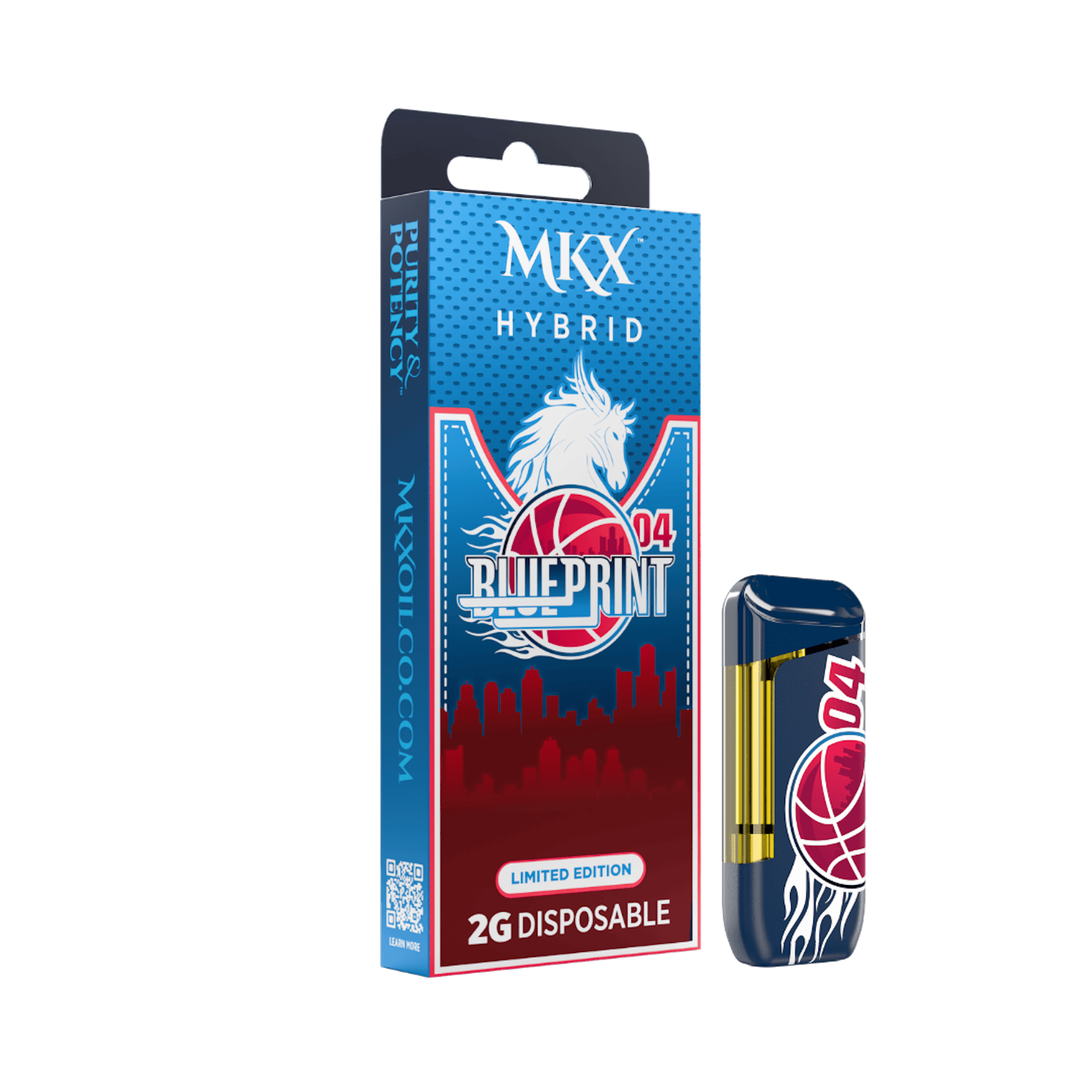 2g MKX Disposable *LIMITED EDITION* Detroit Sports - Blueprint 04 - Hybrid