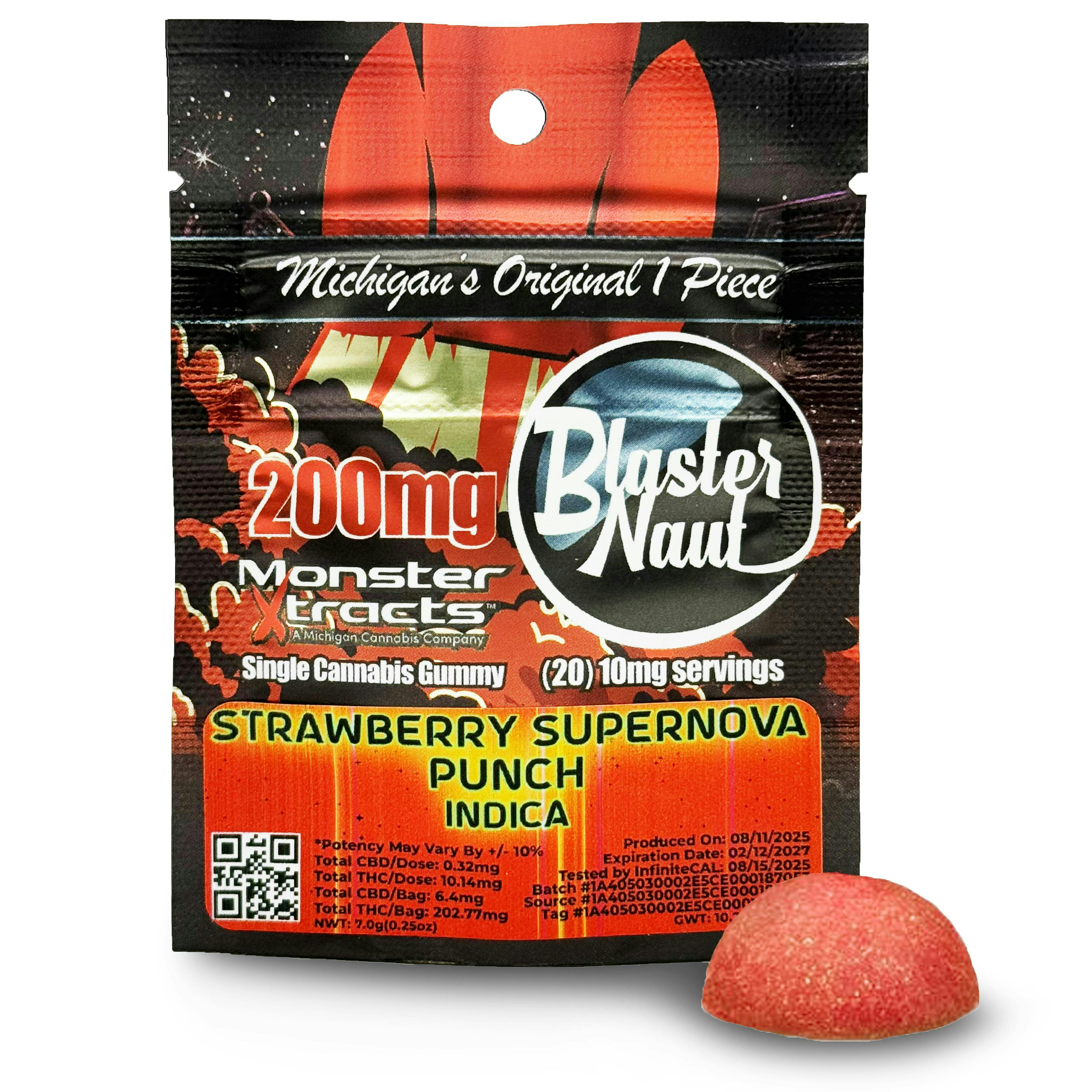 MONSTER XTRACTS | BLASTER NAUT | STRAWBERRY SUPERNOVA PUNCH | 200MG