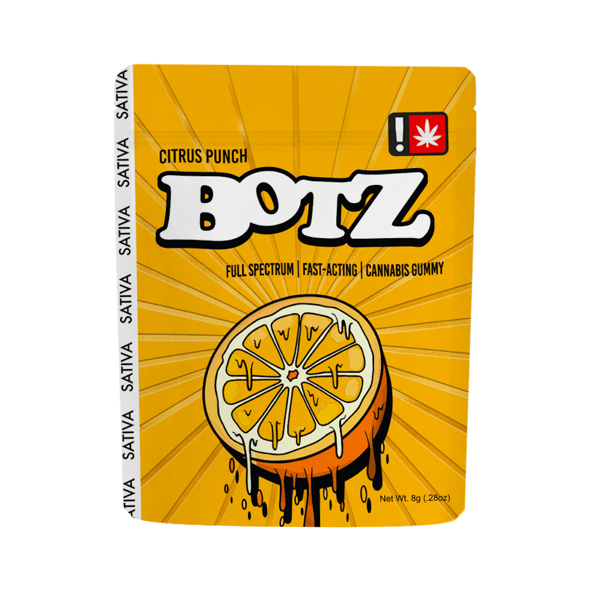 Photo of Sour Botz 100mg CITRUS PUNCH Sativa Cannabis Gummy
