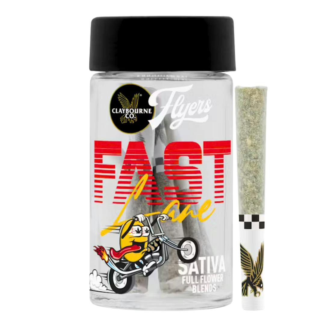 FAST LANE FULL FLOWER PREROLL 7PK (BLUE DREAM X DURBAN POISON))