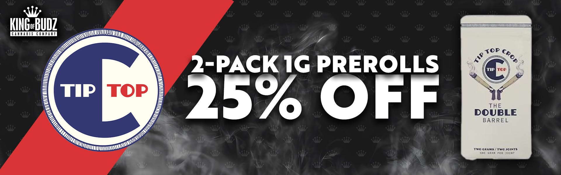 Tip Top Crop 2-Pack 1g Prerolls - 25 Percent Off