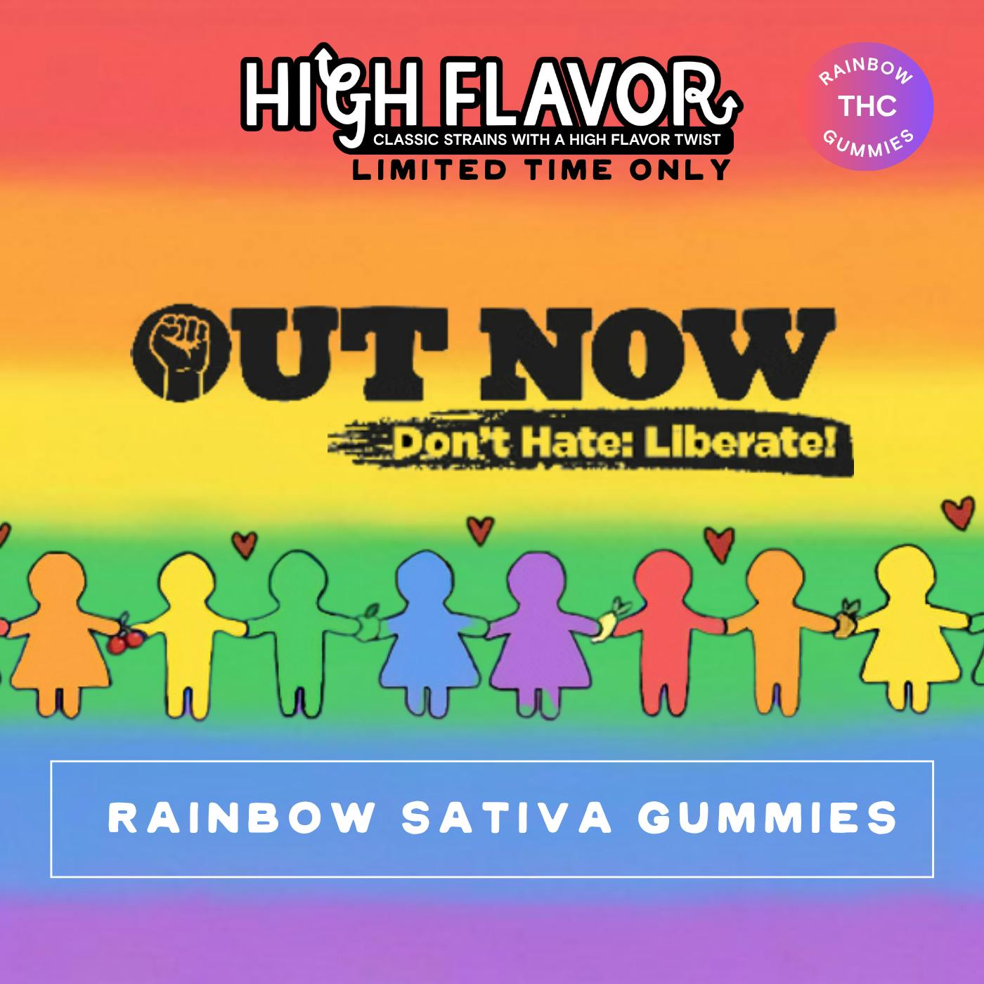 New!!! Pride Chews I Rainbow Gummies I Limited Edition Variety Pack (70-90mg)