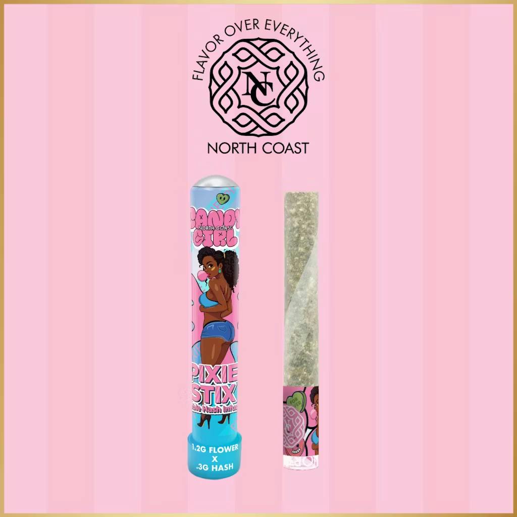 NC x Premier x Skunk House - 1.5g Hash Joint Pixie Stix Tier 1 - Candy Girl