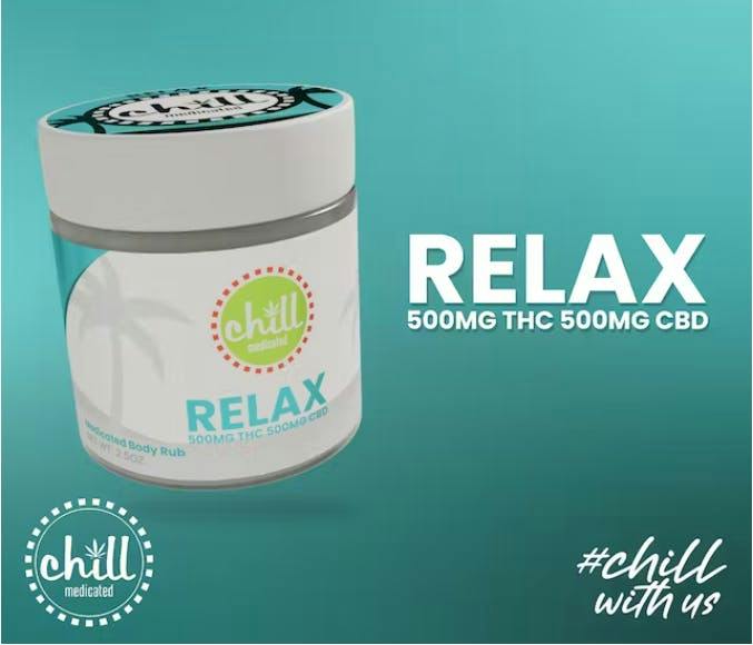 Relax Topical 1000mg 1:1 CBD:THC at Northeast Alternatives - Fall