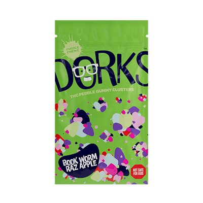 Product: Dorks | Book Worm Raz Apple Hybrid Gummies | 200mg