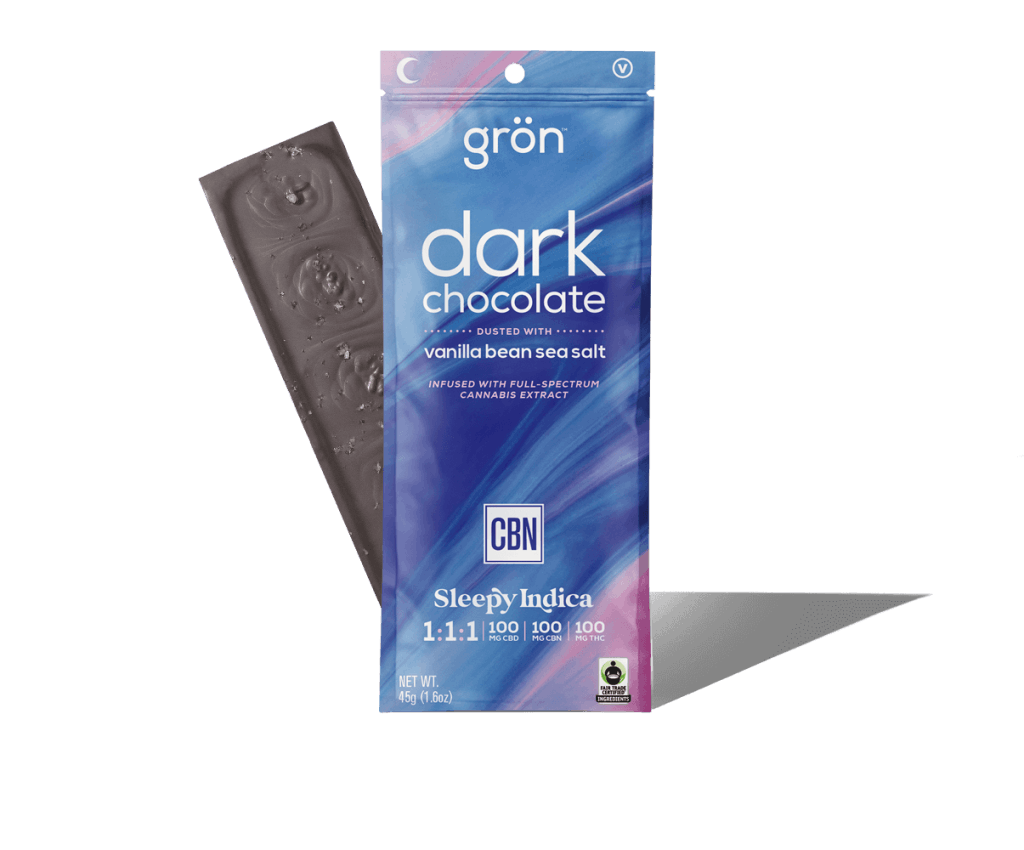 Dark Chocolate w/ Vanilla Bean Sea Salt 1:1:1 CBN | 100mg