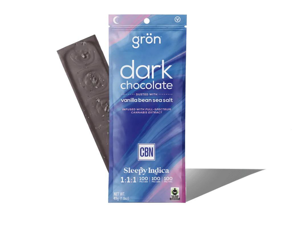 1:1:1 Dark Chocolate w/ Vanilla Bean Sea Salt - CBN/CBD/THC