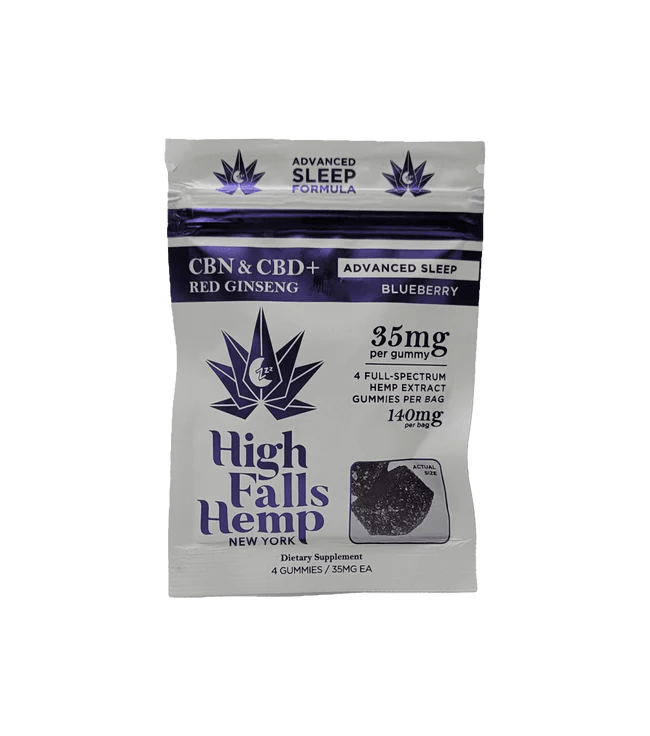 Advance Sleep CBN+CBD Blueberry Gummies | 4 Pack | 140mg by High