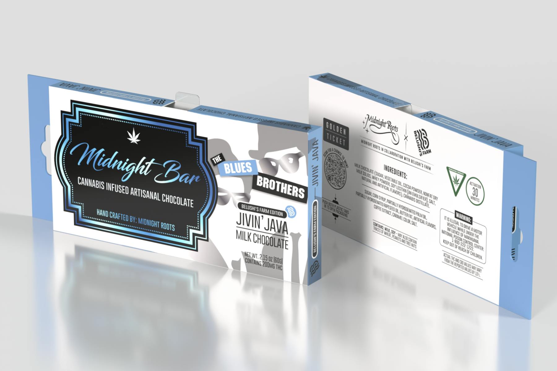 Product: Midnight Roots | Jivin Java | Infused Chocolate Bar | 200mg | Hybrid