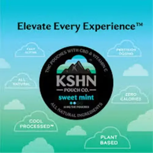 KSHN Sweet Mint THC Pouches 200mg Rec - Exclusive Cannabis Michigan