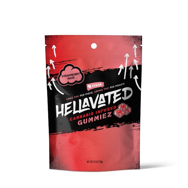 Strawberry Haze (H) - 100mg Gummies - Hellavated