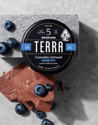 Product CL Kiva Terra Bites - Milk Chocolate Blueberry 100mg