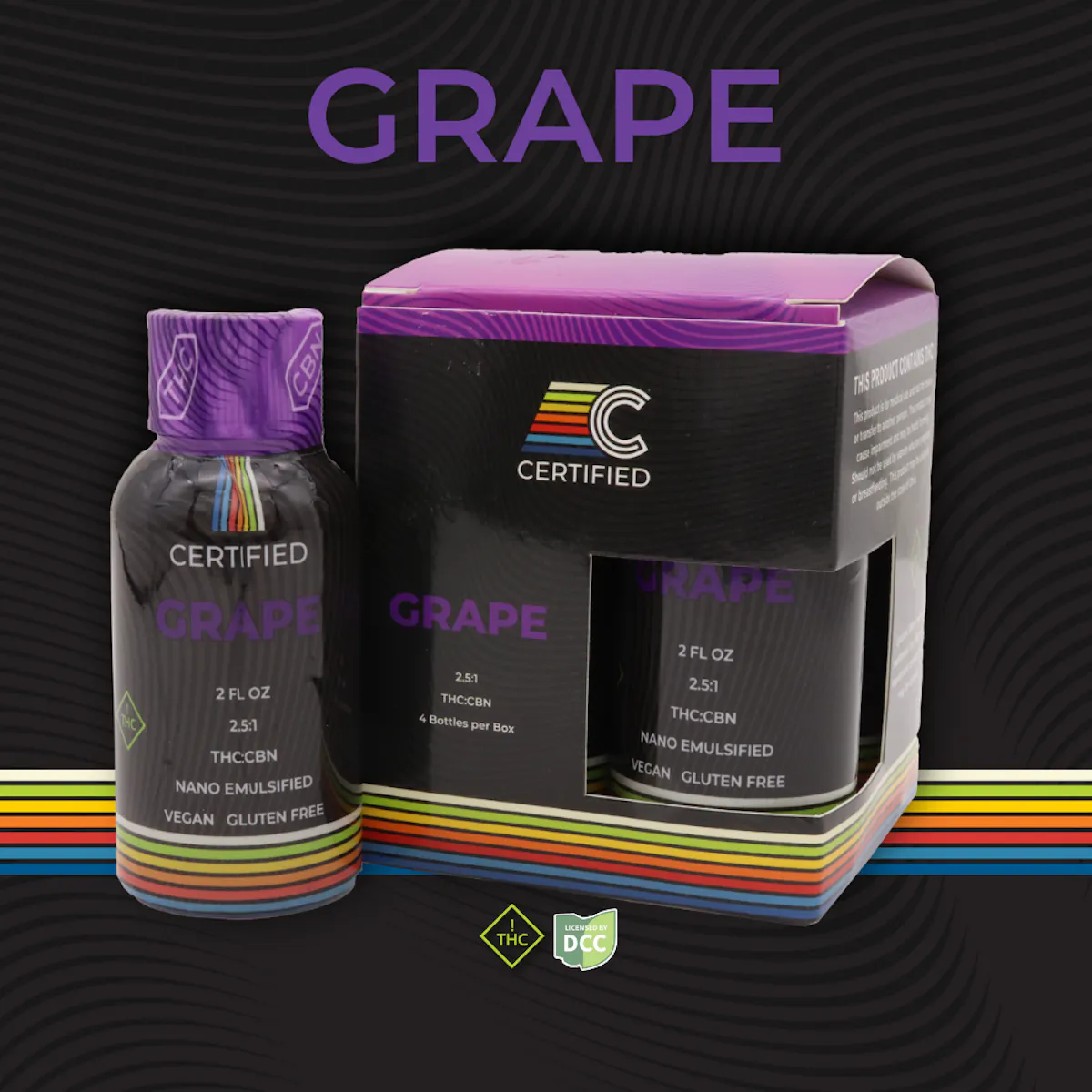 Grape CBN Drink 4pk Edibles | CERTIFIED |